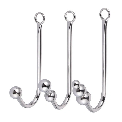 Anal Hooks 5334 Beaded Cuffs with Anal Collar and Hook Elegant 0122